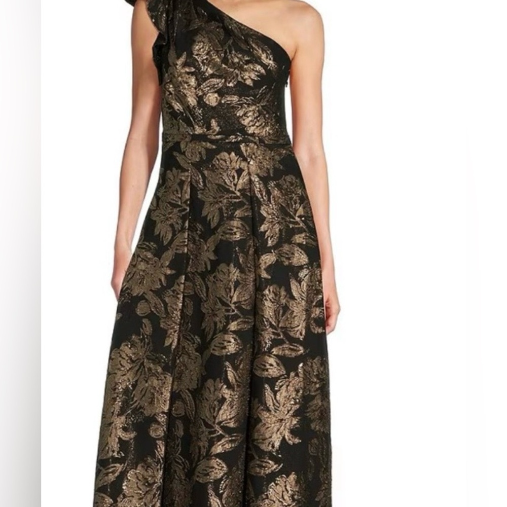 Gold and Black Floral From Antonio Melani Dress - Picture 2 of 4